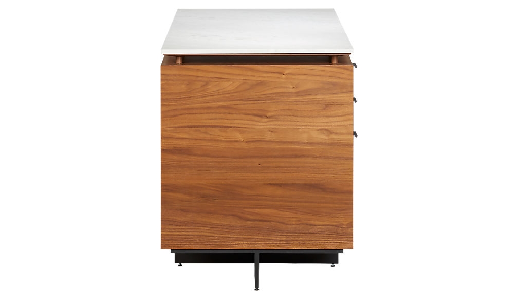 fullerton modular desk with 2 drawers - Image 1