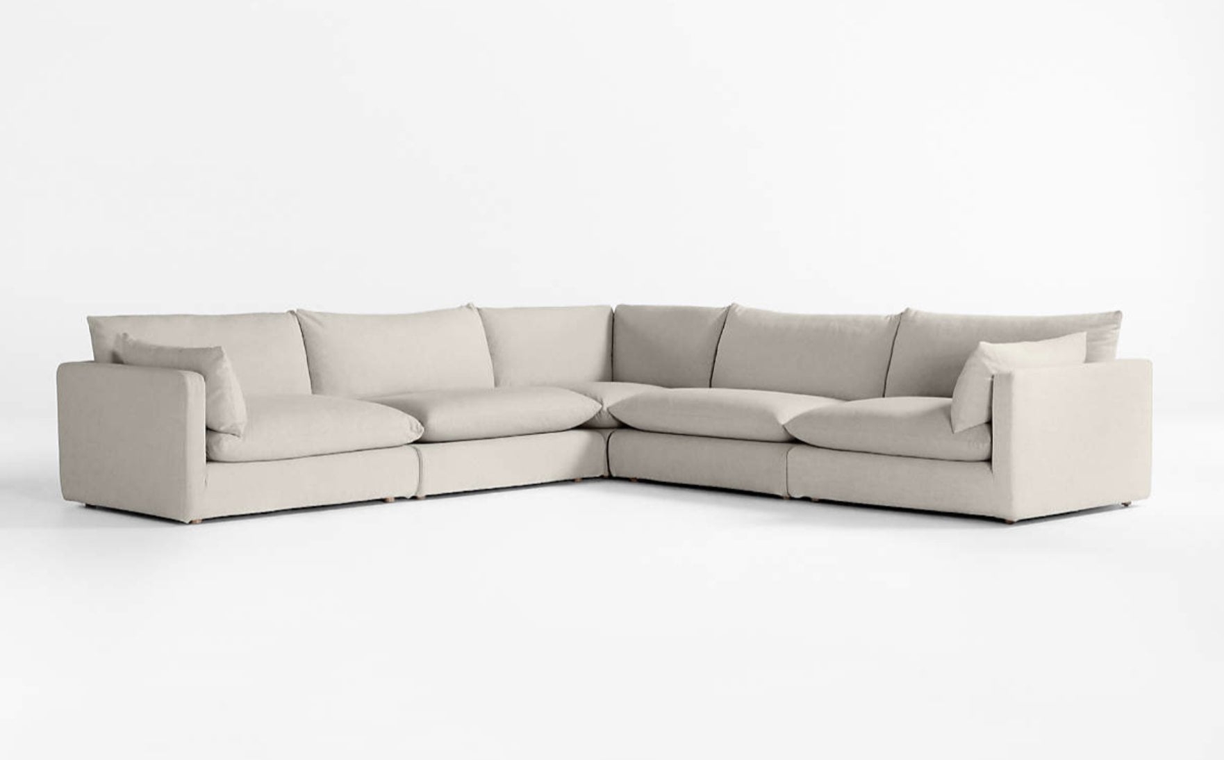 Unwind 5-Piece Slipcovered Sectional Sofa - Image 0
