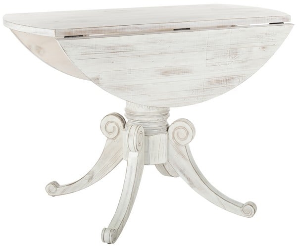 Forest Drop Leaf Dining Table - Antique White - Safavieh - Image 3