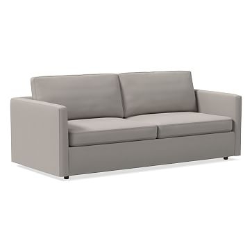 Harris 86" Sofa, Poly, Performance Velvet, Dove Gray, Concealed Supports - Image 0