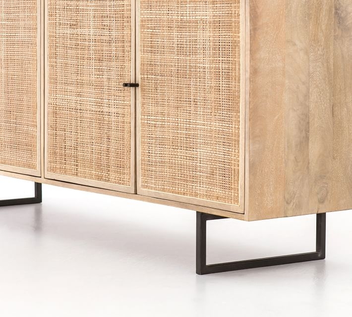 Dolores Cane Media Console - Natural - Image 1
