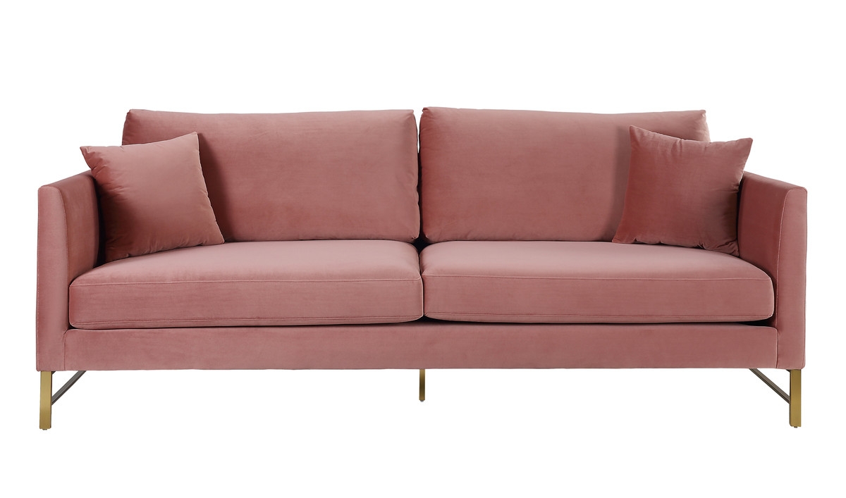 Adriana Rose Velvet Sofa - Image 0