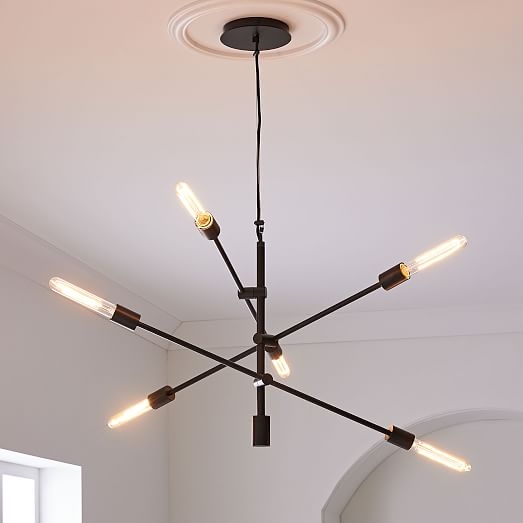 Mobile Chandelier, Plated Antique Bronze - Image 1