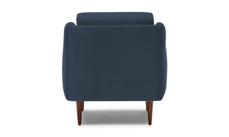 Blue Bell Mid Century Modern Chair -Faithful Indigo - Mocha - Image 3