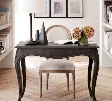 Louis Desk Chair, Gray Wash - Image 2