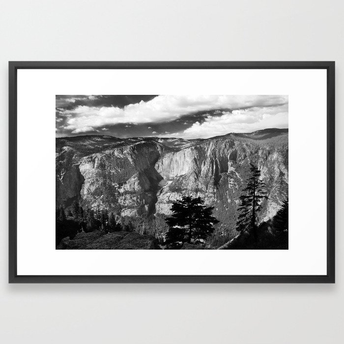 Mountains of Yosemite National Park Framed Art Print - 26" x 38" - Image 0