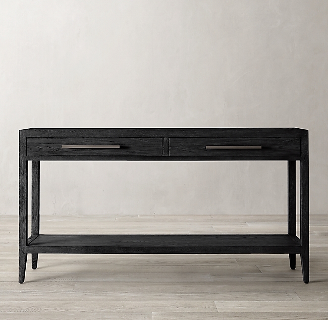 FRENCH CONTEMPORARY CONSOLE TABLE WITH 2 DRAWERS - Image 0