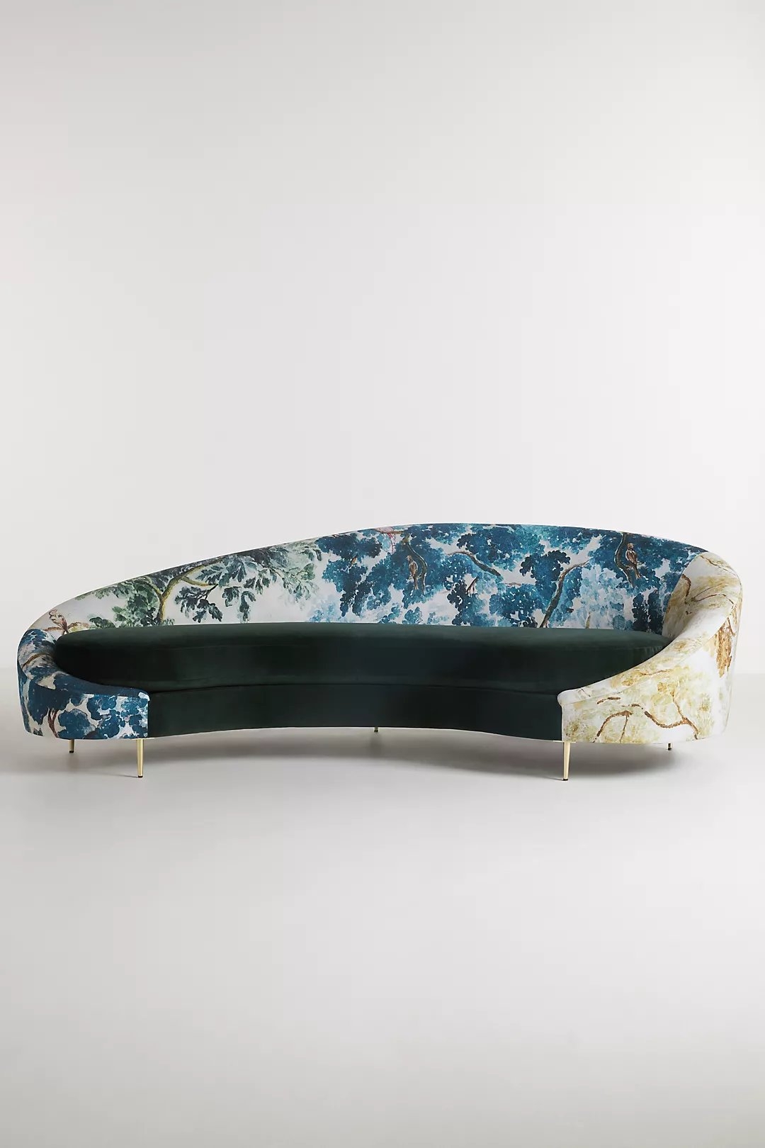Judarn Asymmetrical Serpentine Sofa By Anthropologie in Green - Image 0