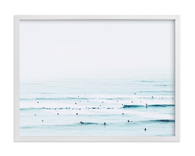 The Sunday Blues - 24 x 18", White Wood Frame - Image 0