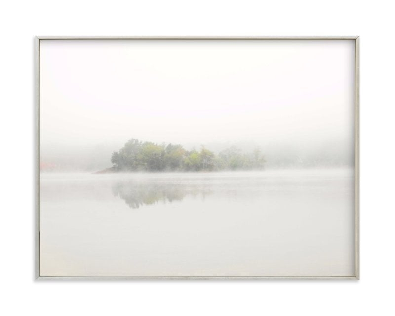 The Island - 24" x 18", Champagne Silver Frame - Image 0
