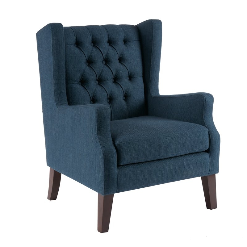 Allis Button Tufted Wingback Chair - Image 0