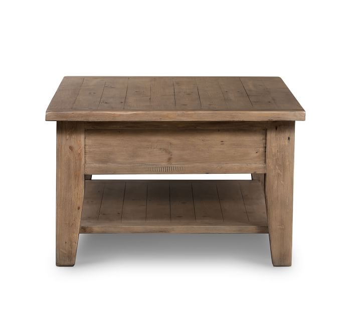 Beckett Reclaimed Wood Coffee Table, Sundried Ash - Image 1