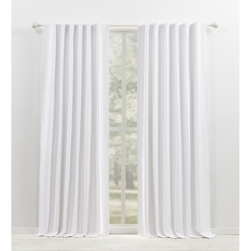 Waller Solid Blackout Thermal Rod Pocket Single Curtain Panel - Image 0