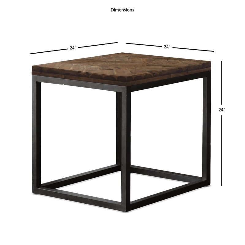 Galena Solid Wood Frame End Table - Image 1