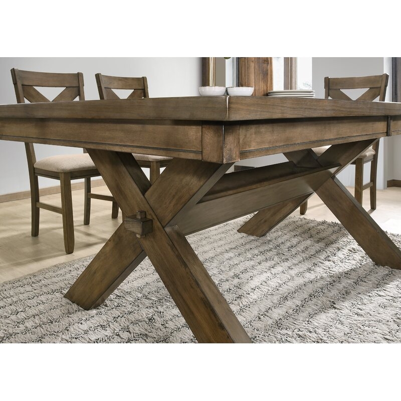 Poe Cross-buck Extendable Dining Table - Image 3