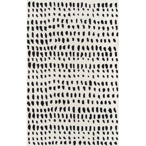 Boho Dots Hand-Tufted Wool Ivory Area Rug - Image 0