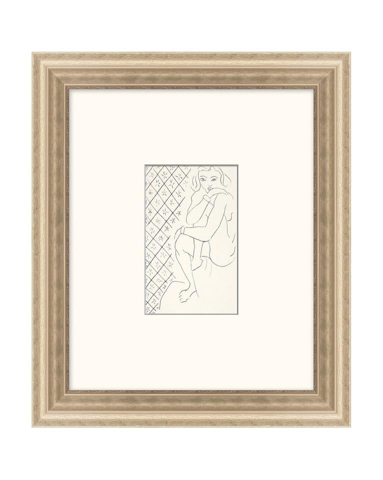 SIMPLE SKETCHED WOMAN Framed Art - Image 0