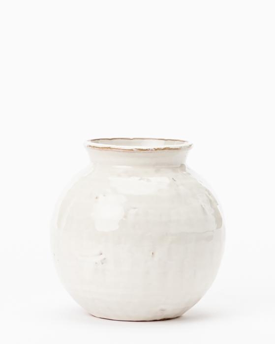 Rounded Ceramic Vase, Medium - Image 0