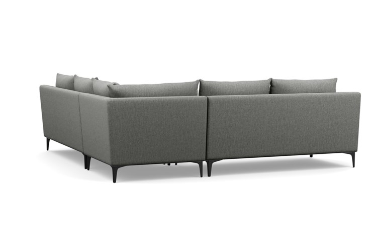 Sloan Corner Sectional Sofa, Matte Black Sloan L Leg - Image 4
