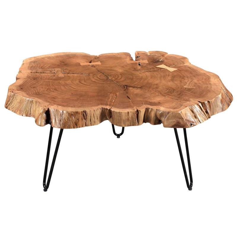 Etchison Acasia Wood Coffee Table - Image 1