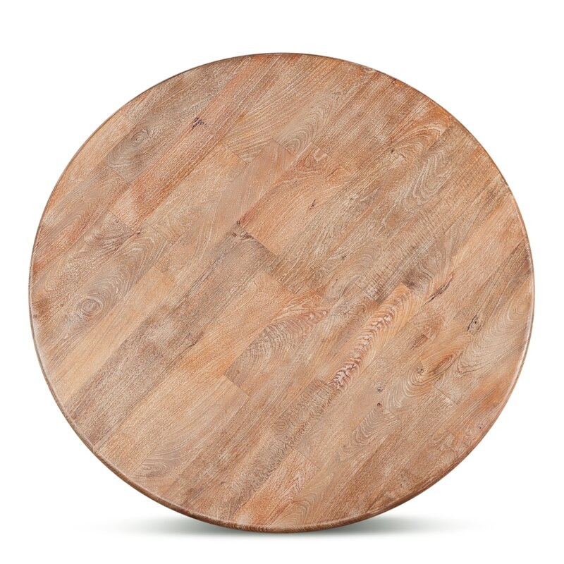 Candace 60'' Mango Solid Wood Pedestal Dining Table - Image 2