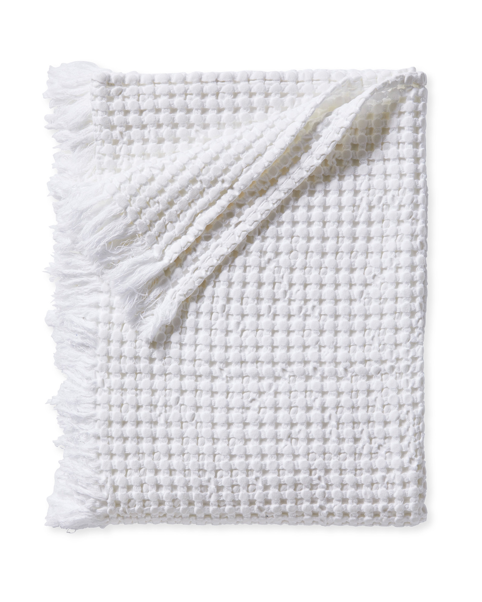Beachcomber Cotton Throw - White - Image 0