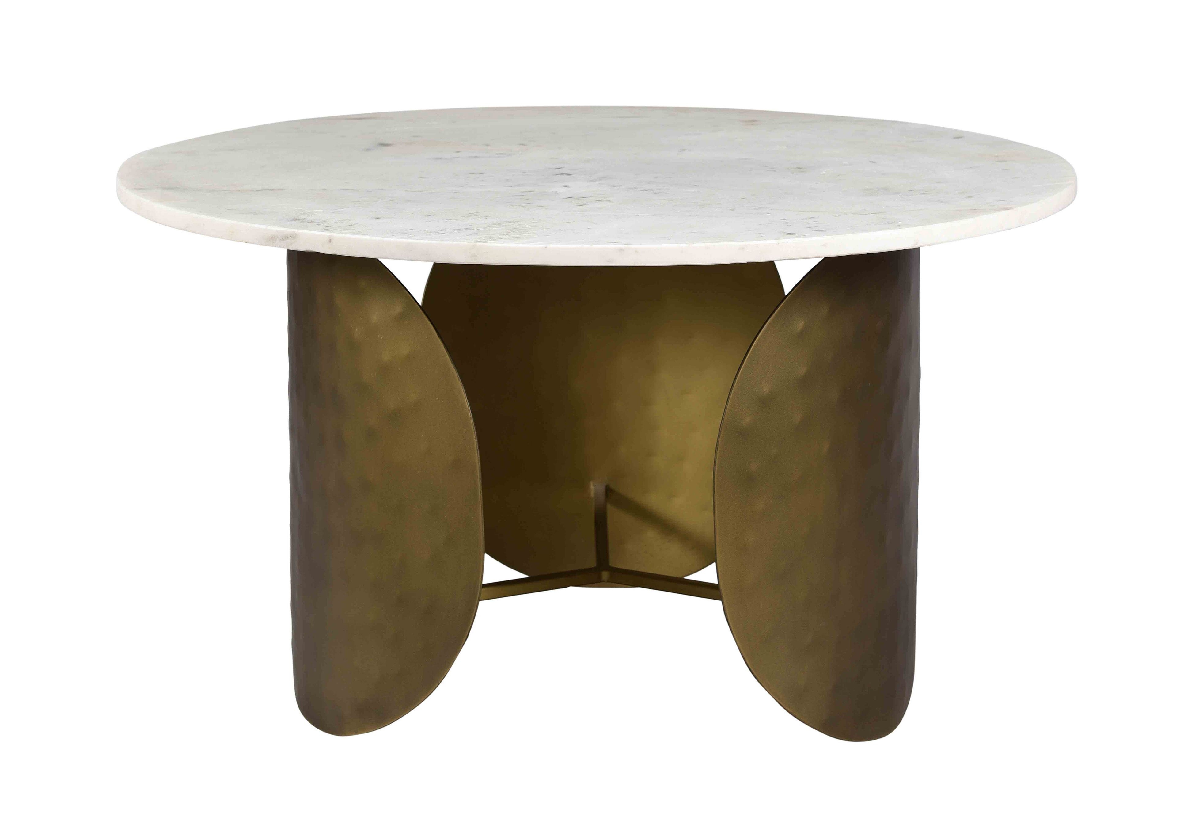Indio Marble Cocktail Table, White - Image 4