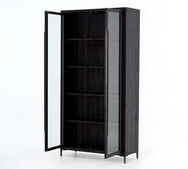 Braden Display Cabinet, Natural Oak/Satin Brass - Image 3