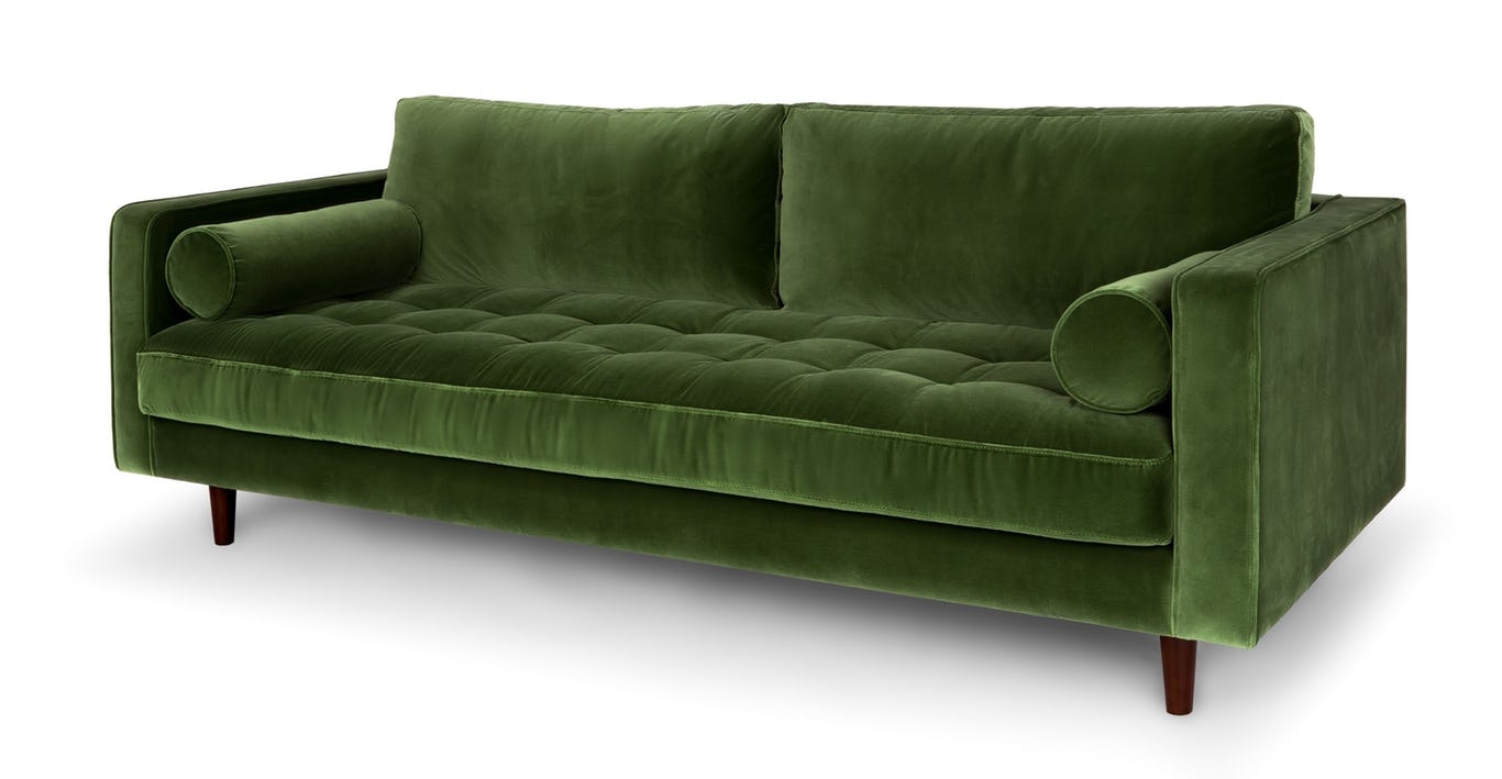Sven Grass Green Sofa - Image 5