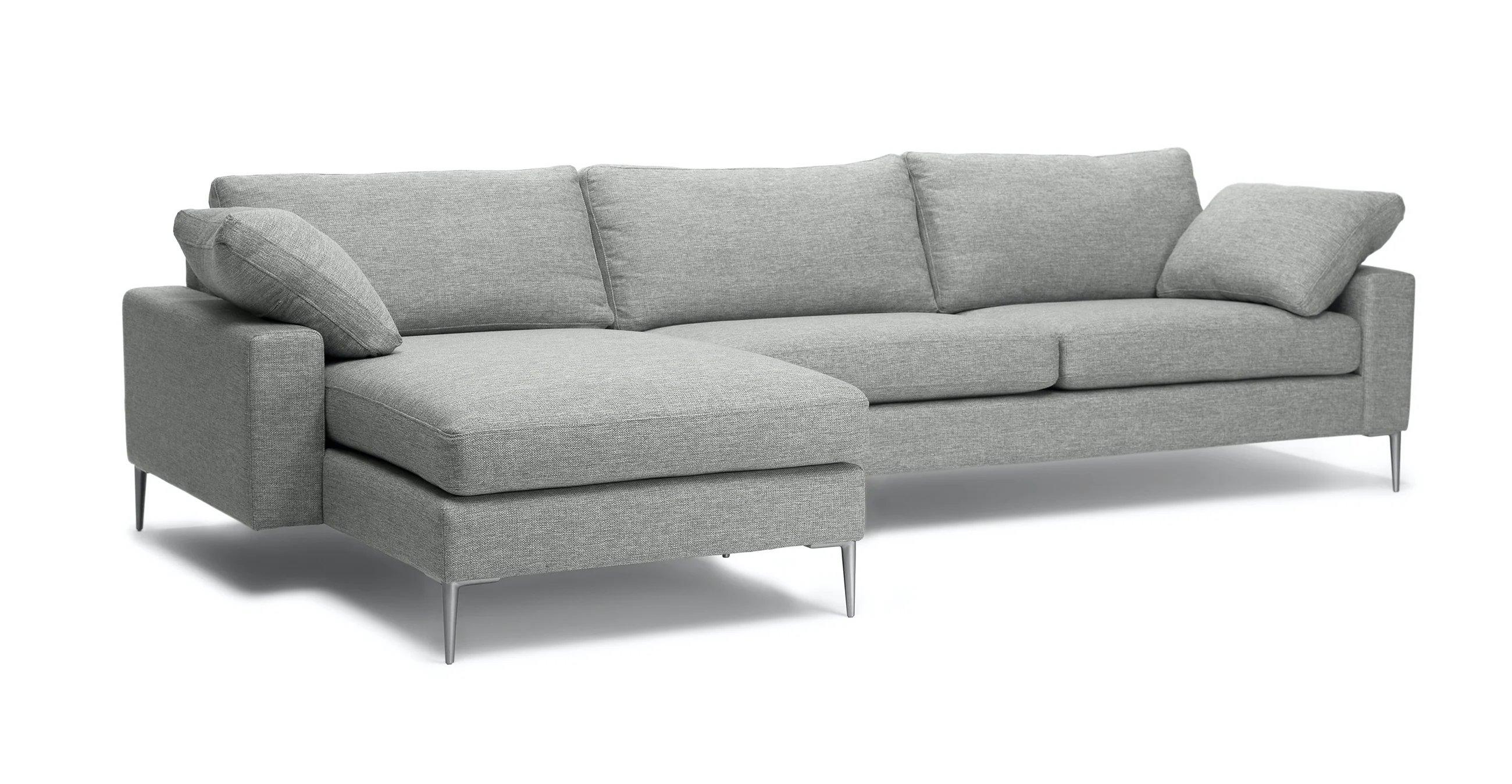 Nova Winter Gray Left Sectional Sofa - Image 1