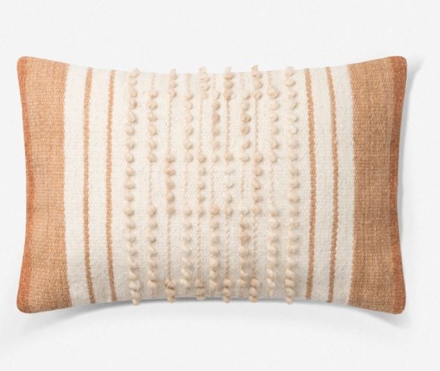 Oise Lumbar Pillow, Rust and Natural, ED Ellen DeGeneres Crafted by Loloi - Image 0