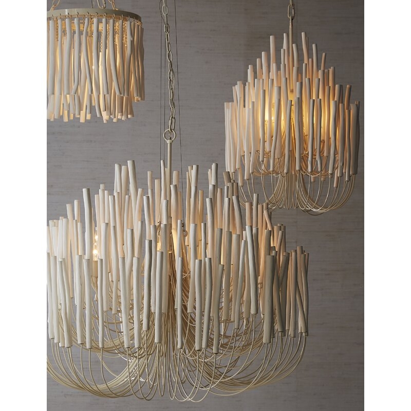 Tilda 5 - Light Unique / Statement Tiered Chandelier with Wrought Iron Accents - Image 1