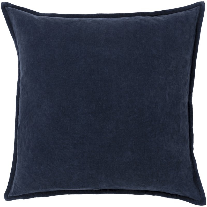Eduarda Velvet Pillow Cover - navy - 20x20 - Image 0