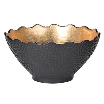 Martindale Stoneware Gilded Decorative Bowl-small - Image 0