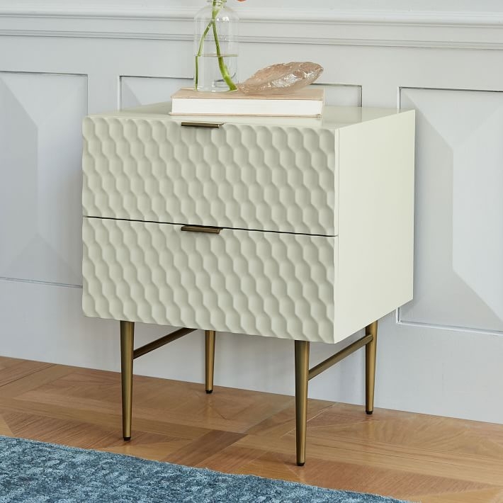 Audrey Nightstand, Parchment - Image 0