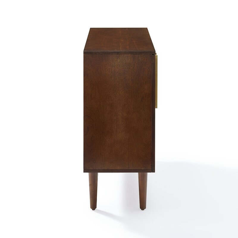 dawne Solid Wood 2 - Door Accent Cabinet, Mahogany - Image 4