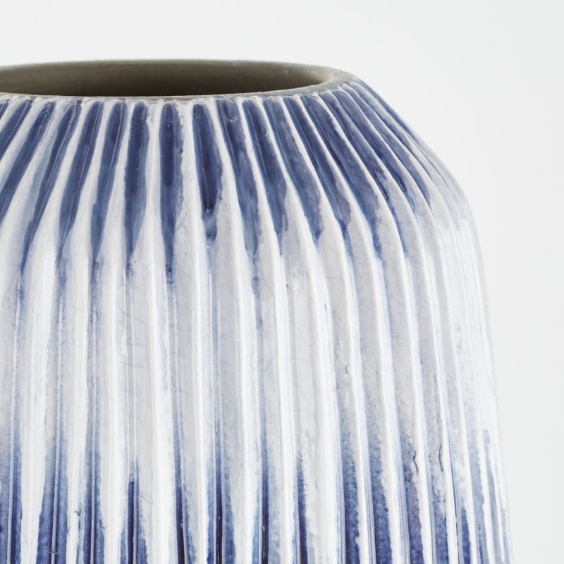 Piega Large Blue and White Vase - Image 4