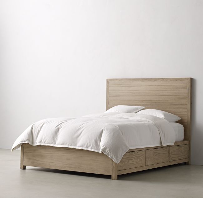 LAGUNA STORAGE BED - Full, 6 drawers, Driftwood - Image 0