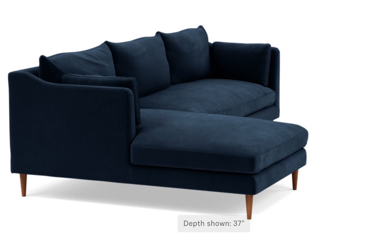 CUSTOM: CAITLIN BY THE EVERYGIRL Sectional Sofa with Left Chaise - Image 1