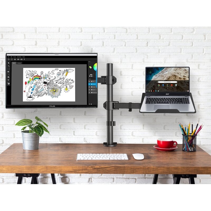 Monitor Universal 2 Screen Laptop Mount - Image 1