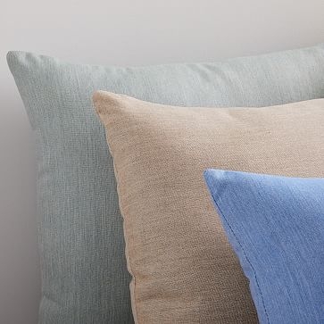 Sunbrella Indoor/Outdoor Cast Pillow, Set of 2, Sage, 18"x18" - Image 1