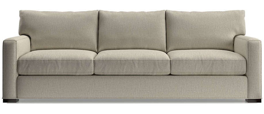 Axis II 3-Seat 105" Grande Sofa- FABRIC:Taft Pearl LEG:Fossil - Image 0