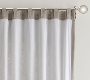 Seaton Textured Cotton Rod Pocket Blackout Curtain, 100 x 108", White - Image 4