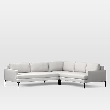 Andes Sectional Set 07: Left Arm 2.5 Seater Sofa, Corner, Right Arm 2 Seater Sofa, Eco Weave, Oyster, Dark Pewter - Image 0