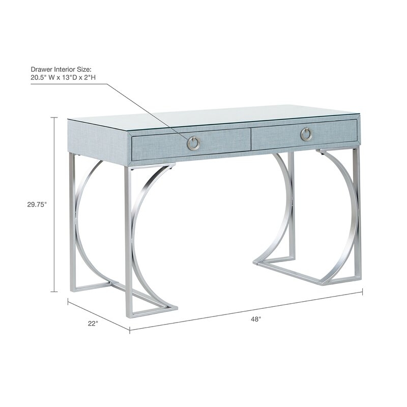 Surrency Glass Writing Desk - Image 3