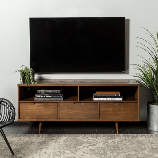 Gervais TV Stand for TVs up to 58- Walnut - Image 0