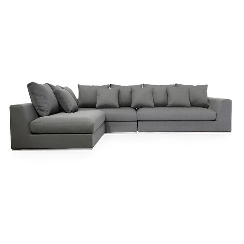 Moore Living Reversible Sectional - Gray - Image 1