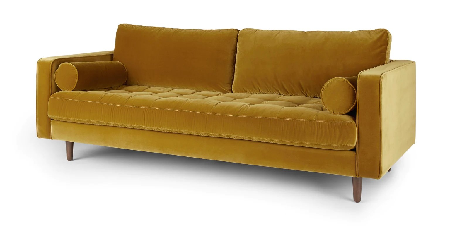Sven Yarrow Gold Sofa - Image 2