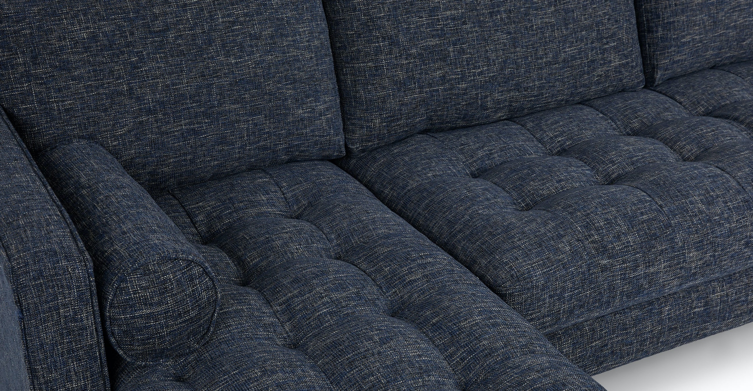Sven Neptune Blue Left Sectional Sofa - Image 2