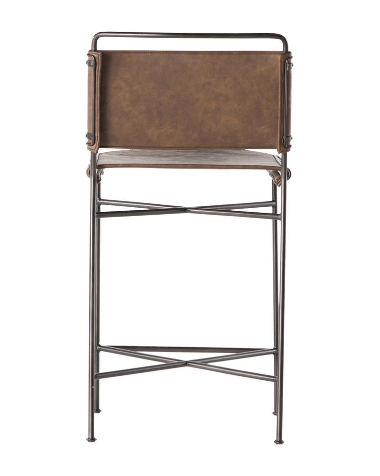 MOORE COUNTER STOOL, DISTRESSED BROWN - Image 3